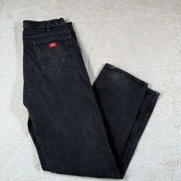 Dickies Men’s Black Straight Relaxed Fit Jeans - Picture 1 of 9